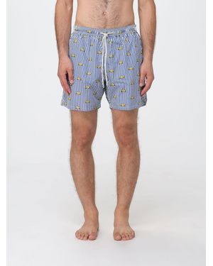 MC2 Saint Barth Printed Boxer Swim Trunks - Blue