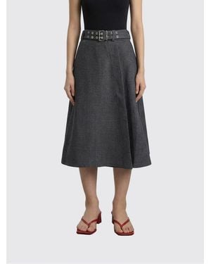 Ganni Recycled Wool Blend Skirt - Black