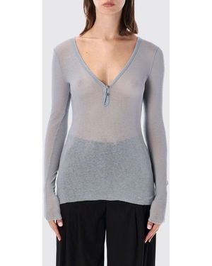James Perse Slim Fit V-Neck Cardigan - Grey