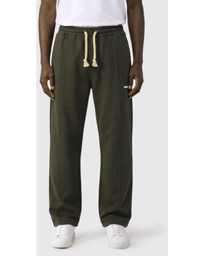 Barrow Pantalón De Jogging De Algodón Con Logotipo En Contraste Y Cordón - Verde