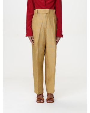 Max Mara Pantalón Mujer - Metálico