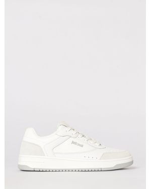 Just Cavalli Leather Trainers - Natural