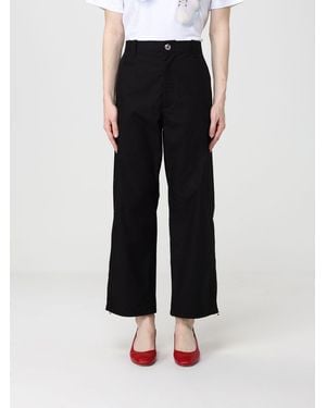 Moschino Cotton Palazzo Trousers - Black