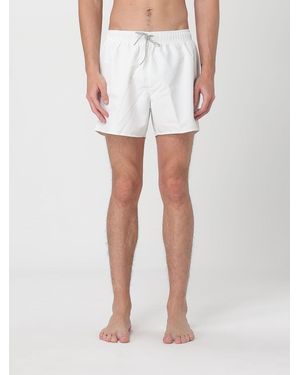EA7 Costume Da Bagno Con Logo - Bianco