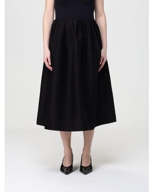 TOTEME Wool And Silk Blend Skirt - Black