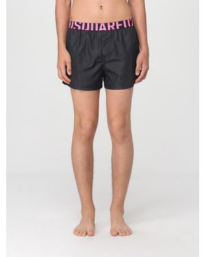 DSquared² Solid Boxer Shorts Underwear Sleepwear - Blue