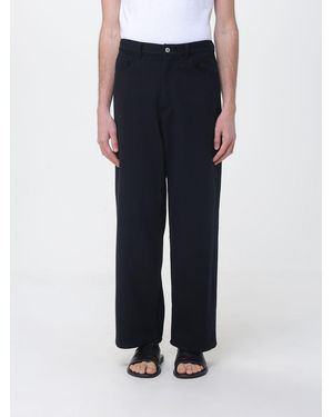 AURALEE Wide Leg Silk Trousers - Blue