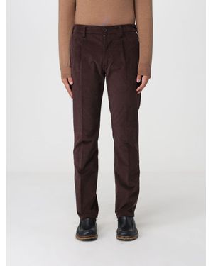 Brooksfield Straight Fit Stretch Cotton Corduroy Pants - Brown