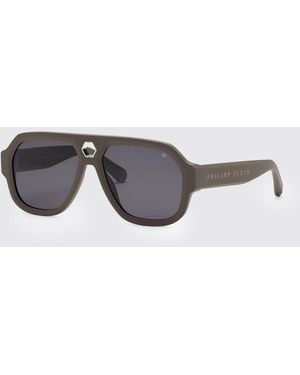 Philipp Plein Acetate Starlight Sunglasses - Grey