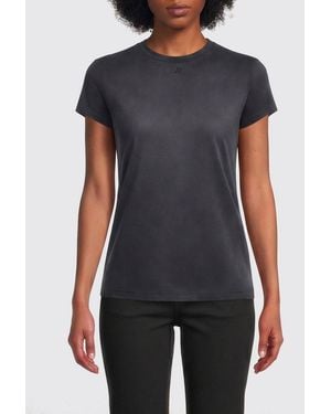 Courreges CourrÈ Ges Cotton T-Shirts - Blue