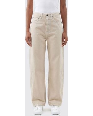 Semicouture Straight Denim Jeans - Natural