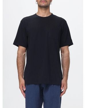 MC2 Saint Barth Basic Pure Cotton Short-Sleeved Crewneck T-Shirt - Blue