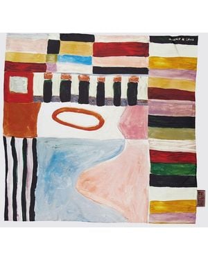 ALÉMAIS Printed Silk Michelle Scarf - Multicolour