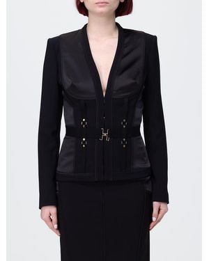 Elisabetta Franchi Polyester Corset Blazer - Black