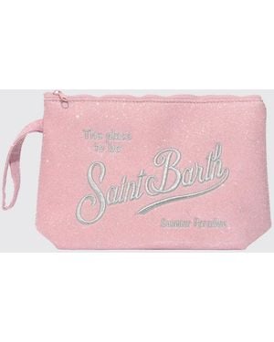 MC2 Saint Barth Aline Lurex Mesh Pochette - Pink