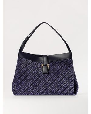 Ferragamo Borsa A Spalla Tote Bag Monogram (L) - Blu
