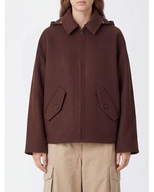 Burberry Cappotto Corto Monopetto - Marrone