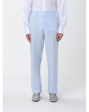 Agnona Maßgeschneiderte Hose Aus Leinenmischung - Blau