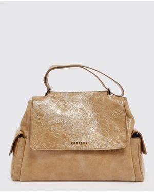 Orciani Leather Sveva Stark Bag - Natural