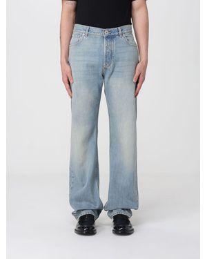 McQueen Vaqueros Rectos De Denim - Azul