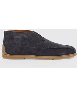Tod's Suede Desert Boots - Blue