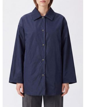 Max Mara Reversible Water-Repellent Padded Trench Coat - Blue