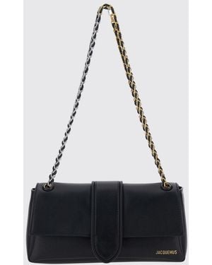 Jacquemus Bolso De Hombro Le Bambino Chaîne En Piel De Cordero - Blanco
