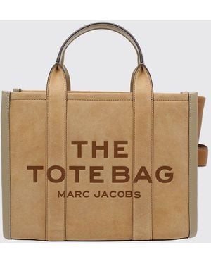 Marc Jacobs The Tote Bag Medium Suede Bag - Natural