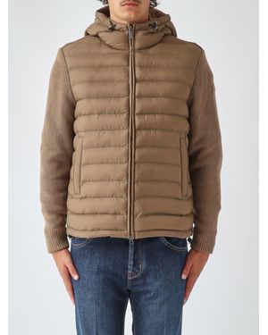 Colmar Hooded Water-Repellent Quilted Nylon Puffer Jacket - Natural