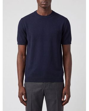 Gucci Gg Cotton Knit Top - Blue