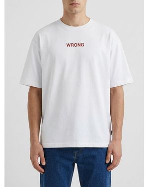 Aspesi Cotton Crew Neck T-Shirt With Slogan - White