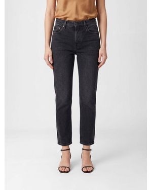 Saint Laurent Vaqueros Rectos Ash De Denim - Azul