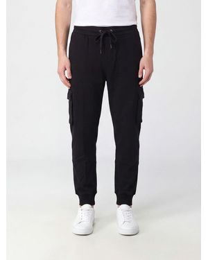 Moose Knuckles Cotton Cargo Jogging Trousers With Drawstring - Blue