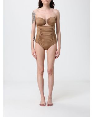 Max Mara Stretch Nylon One-Piece Swimsuit - Natural