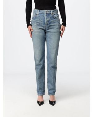 Saint Laurent Vaqueros Mujer - Azul