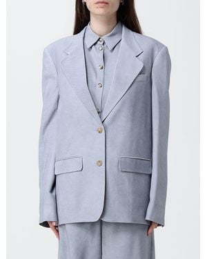 Alysi Single-Breasted Blazer - Blue