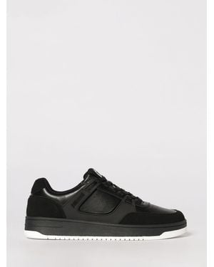 Just Cavalli Leather Trainers - Black
