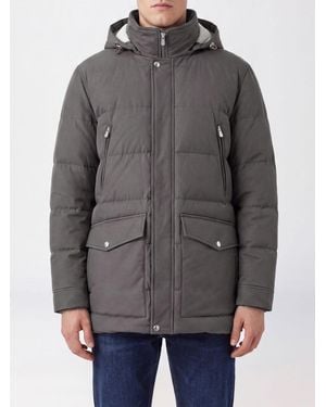 Brunello Cucinelli Short Water-Repellent Nylon Parka With Hood - Gray
