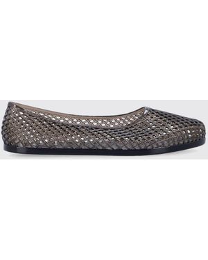 Ancient Greek Sandals Perforated Pvc Ballerinas - White