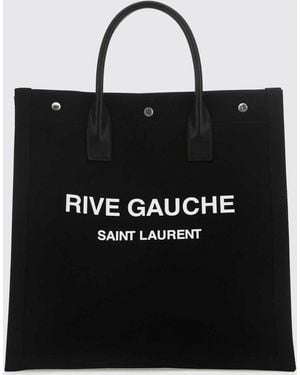 Saint Laurent Rive Gauche Large Tote Bag - Black
