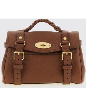 Mulberry Alexa Mini Hammered Leather Bag - Brown