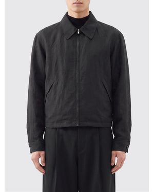 Lemaire Linen Blend Shirt Jacket - Black
