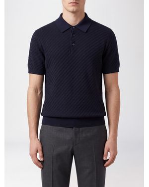 Brioni Polo Slim Fit - Blu