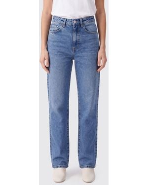 ICON DENIM Foxy High-Waisted Straight Leg Jeans - Blue
