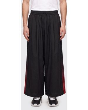 Y-3 Wide-Leg Technical Fabric Pants With Drawstring Waist - Black