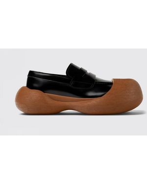 CAMPERLAB Caramba Brushed Leather And Rubber Loafer - White