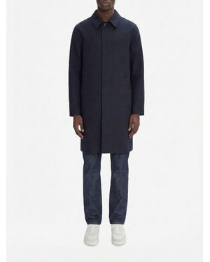 A.P.C. Cotton Ville Trench Coat - Blue