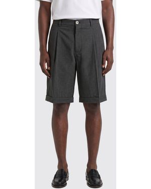 Jacquemus Striped Linen Tailored Shorts - Black