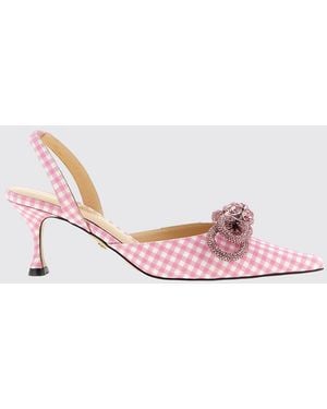 Mach & Mach Slingbacks Vichy À Double Nœud - Rose