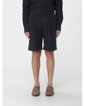PT Torino Linen Blend Shorts - Black